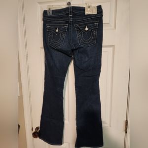 True Religion Becky boot cut jeans with bling details. Size 29.